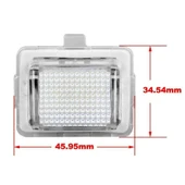 Mercedes C W204 E W212 S W221 CL ile Uyumlu Plaka Ledi Aydınlatma Lambası - 2