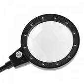 12 Led Clipslı Işıklı Büyüteç,işıklı Masa Lambası Çalışma Lambası - 2