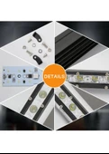 72W 24 Led Tek Sıra Off Road Yayıcı Gündüz Farı Lambası Projektör - 3