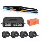 Renk Değiştiren Ekranlı Araç Park Sensörü Sesli 22mm Siyah PS01 thumbnail 1