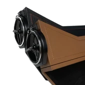 Araç İçin Deri Kaplı Şöför Koltuk Yanı Organizer Bardak Tutucu - 2