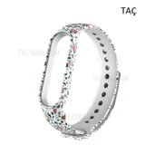 Xiaomi Mi Band 5 Mi Band 6 Mi Band 7 Uyumlu Desenli Silikon Kordon thumbnail 11