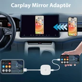 iPhone iPad ile Uyumlu Kablosuz CarPlay Görüntü Screen Mirror Aktarım Adaptörü - 2