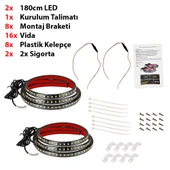 Pick Up Off Road Karavan Suv Yan Basamak Ledi DRL Sinyalli 180cm - 6