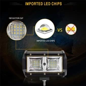 18 Ledli 54W Metal Kasalı Off Road Gündüz Yayıcı Sis Lambası 12V - 2