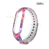 Xiaomi Mi Band 5 Mi Band 6 Mi Band 7 Uyumlu Desenli Silikon Kordon thumbnail 4
