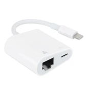 iPhone iPad Lightning ile Uyumlu Rj45 Ethernet Gigabit Adaptörü Otg NK1035H - 1