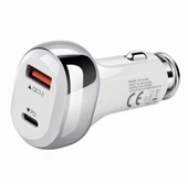 38w Pd 20w Qc 3.0 18w Hızlı Araç Şarj Cihazı YSY312 Beyaz - 2