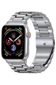 Apple Watch 7 8 9 10 Ultra 2 44 45 46 49mm Uyumlu Çelik Kordon thumbnail 8
