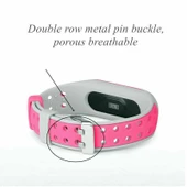 Xiaomi Mi Band 5 6 7 Uyumlu Delikli Spor Silikon Kordon Kayış - 2