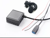 Bmw E46 3.20 3.23 3.28 3.30 ile Uyumlu Bt 5.0 Mikrofonlu Aux Adaptörü Sku3 Usb Tf Kart Girişi - 1