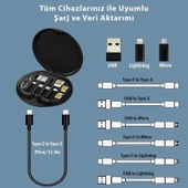 Type-c iPhone Usb Şarj Kablosu 60w Destekli Seyahat Kablo Seti - 9