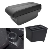 Volkswagen Polo ile Uyumlu 2011-2019 Delmesiz Vidasız Kol Dayama Kolçak - 1