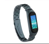 Xiaomi Mi Band 5 Mi Band 6 Uyumlu Çelik Steel Kordon Kayış thumbnail 8