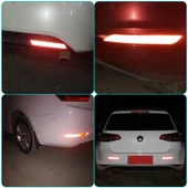 Araç Araba Oto Tampon Reflektörü Kırmızı Sticker Yapıştıma - 3