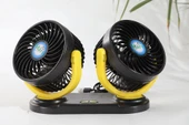 Araç Araba Ev Ofis Masaüstü 2 li Vantilatör Fan Pervane Usb Girişli X916 - 4