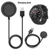 Xiaomi Amaz fit GTR GTS T-Rex A1918 ile Uyumlu Akıllı Saat Şarj Cihazı thumbnail 1