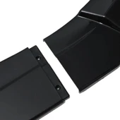 6 Parça Universal Araç Oto Ön Tampon Lip Tampon Eki Piano Black Kırmızı - 6