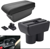 Suzuki Jimny ile Uyumlu 2007-2018 Delmesiz Vidasız Kol Dayama Kolçak Siyah - 1