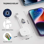 iPhone iPad ile Uyumlu Kablosuz CarPlay Görüntü Screen Mirror Aktarım Adaptörü - 6