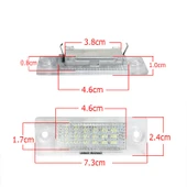 Volkswagen Golf Jetta Passat Caddy ile Uyumlu Plaka Ledi Aydınlatma Lambası - 2