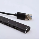iPhone Lightning ile Uyumlu 2 Usb 2.0 Type-C Kulaklık ve Şarj Giriş Adaptör - 3