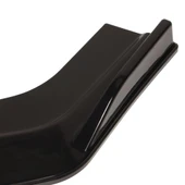 6 Parça Universal Araç Oto Ön Tampon Lip Tampon Eki Piano Black Kırmızı - 10