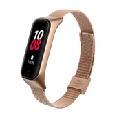 Samsung Galaxy Fit 2 R220 Uyumlu Metal Hasır Tokalı Kordon Kayış thumbnail 12