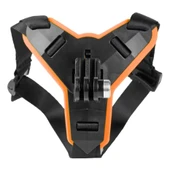 GoPro ile Uyumlu Aksiyon Kamera Kask Alt Çene Bağlantı Aparatı Pratik Turuncu - 1