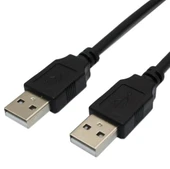 İki Ucu Usb 2.0 Erkek Kaliteli Usb Kablo 30 cm - 1