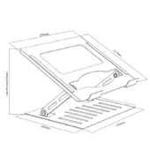 Macbook ile Uyumlu Notebook Fonksiyonel Ayarlanabilir Ergonomik Stand YL903 - 5
