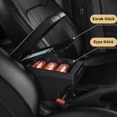 Kia Rio ile Uyumlu 2011-2016 Delmesiz Vidasız Kol Dayama Kolçak - 5