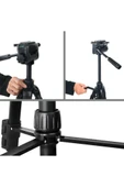 Telefon Canon Nikon ile Uyumlu 3kg Kapasite DSLR Uyumlu 157cm Tripod WT-3540 - 4