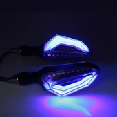 Motosiklet Led Kayar Sinyal Led Lambası 12V Su Geçirmez ZXD-05 thumbnail 4