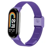 Xiaomi Mi Band 8 9 10 Uyumlu Paslanmaz Metal Hasır Tokalı Kordon Kayış thumbnail 6