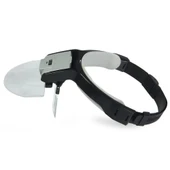 Lens Takmalı 5 Lenslı , Led Lambalı Şapka Tip Büyüteç - 4