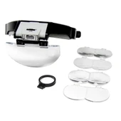 Lens Takmalı 5 Lenslı , Led Lambalı Şapka Tip Büyüteç - 3