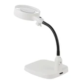 Masaüstü 10x Led Işıklı Büyüteç Okuma El Sanatları Onarım Büyüteç 7765 thumbnail 6