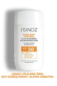 Sinoz SPF 50+ Lekeli Ciltlere Özel Sıvı Güneş Kremi – Leke Karşıtı, Hafif Yapı, Yüksek Koruma, 50 ml - 5