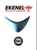 Honda Alpha 110 Far Üst Kapak Mavi | OEM Gövde Üst Parçası - 1