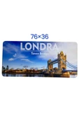 Büyük Boy LONDRA  Baskılı Memory Foam Kaymaz Taban Mouse Pad  MOUSE - 1