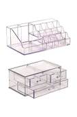 Vivart 3 Çekmeceli Makyaj Düzenleyici Organizer Set Makyaj Fırçalık - 2
