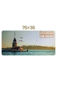Büyük Boy Kız Kulesi Baskılı Memory Foam Kaymaz Taban Mouse Pad - 1