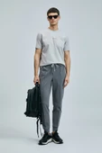 Marcus Modern Grafik T- Shirt Taş - 3