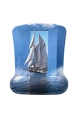 Bilek Destekli Memory Foam Kaymaz Taban Mouse Pad MSP-012 DESENLİ - 1