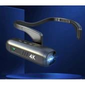 Ozmik 4K Kafa monte Video kamera 120d geniş açı Lens dahili pil APP kontrolü - 1