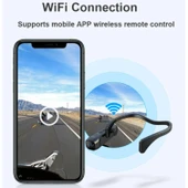 Ozmik 4K Kafa monte Video kamera 120d geniş açı Lens dahili pil APP kontrolü - 12