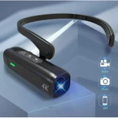 Ozmik 4K Kafa monte Video kamera 120d geniş açı Lens dahili pil APP kontrolü - 5