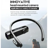 Ozmik 4K Kafa monte Video kamera 120d geniş açı Lens dahili pil APP kontrolü - 10