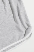 Kadın Gri Askılı Crop Top ve Şortlu Gecelik Takım - 5